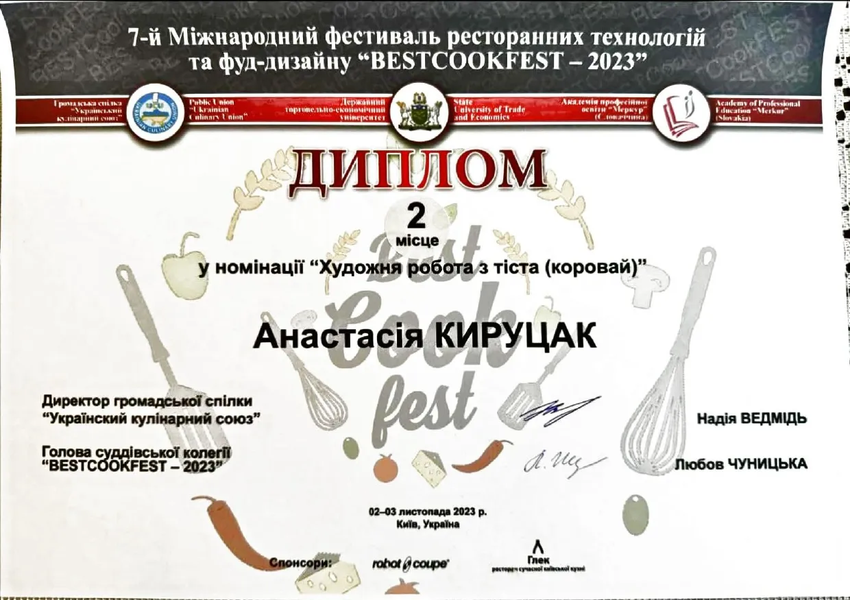 Здобуток студентів 125